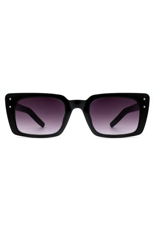 Flat Rectangle Retro Vintage Fashion Sunglasses