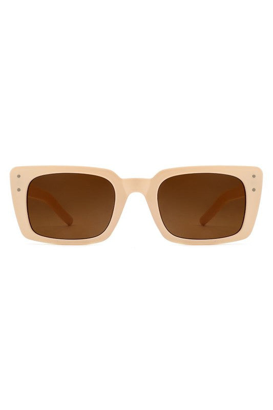 Flat Rectangle Retro Vintage Fashion Sunglasses